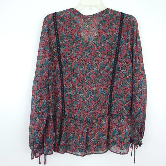 New Matilda Jane Choose Your Own Path Carol Top Floral Prairie Boho LARGE - Picture 3 of 8